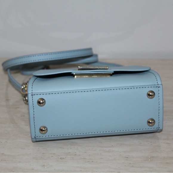 ZAC Zac Posen Blue Eartha Iconic Top Handle Mini Crossbody Bag - Picture 15 of 16